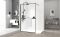 Душова стінка-перегородка Rea Bler 110 чорний + полиця Evo