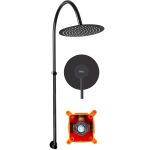 Душова система прихованого монтажу Rea Lugano чорний