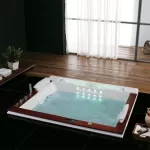 Гідромасажна ванна Golston G-U2606A вбудована, 190х158х77