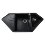 Мийка гранітна  Bretta Zegna 1000х500х219  графіт