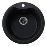 Мийка гранітна  Bretta Rondo 485х215 графіт