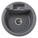 Мийка гранітна  Bretta Alaska 480х190  сірий металік