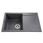 Мийка гранітна  Bretta Metra 790х500х230  сірий металік