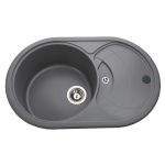 Мийка гранітна  Bretta Panamera 780х500х190  сірий металік