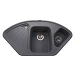 Мийка гранітна  Bretta Alweus 1060х575х190  сірий металік