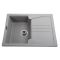 Мийка гранітна  Bretta Niapoli 680х500х190 сірий камінь