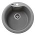 Мойка гранитная Bretta Rondo 485х215 серый камень