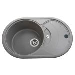 Мийка гранітна  Bretta Panamera 780х500х190  сірий камінь