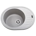 Мийка гранітна  Bretta Avalon 620х500х210  сірий камінь