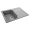 Мийка гранітна  Bretta Niapoli 680х500х190 сірий камінь