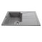 Мийка гранітна  Bretta Niapoli 680х500х190 сірий камінь