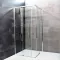 Душова кабіна Dusel DL194 Chrome 90х90х190, двері розсувні, прозоре скло