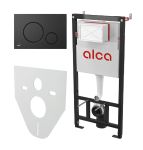 Інсталяція Alca Plast AM101/1120 з панеллю змиву M678 і прокладкою M91 Комплект 4в1