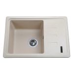 Мийка гранітна  Bretta Compact 620х435х200  слонова кістка