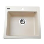 Мийка гранітна  Bretta New York 490х455х190  слонова кістка