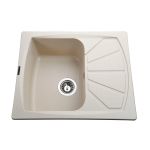 Мийка гранітна  Bretta Tera 610х500х204  слонова кістка