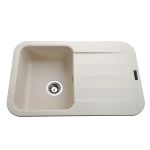 Мийка гранітна  Bretta Crystal 780х500х200  слонова кістка