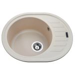 Мийка гранітна  Bretta Avalon 620х500х210  слонова кістка