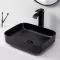 Раковина накладная Dusel Cubis 500251В 500х390х130 черный