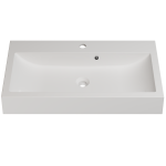 Раковина матова накладна Amidicon Laguna 80 800х430 з литого каменю