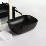 Раковина накладна Dusel Lindi 490151B 490х390х145 чорний