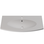 Раковина матова врізна Amidicon Montana 100 1000х510 з литого каменю