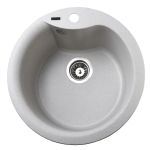 Мийка гранітна  Bretta Rondo 485х215 перлина