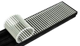 Решітка алюмінієва для конвектора Teplowatt 3500х265 з висотою 10 мм