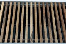 Решітка дерев'яна для конвектора Teplowatt Горіх 3500х265 з висотою 16 мм