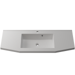 Раковина матова врізна Amidicon Santo 110 1100х450 з литого каменю