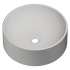 Раковина глянцева накладна Amidicon Sfera 43 з литого каменю