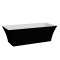 Ванна окремостояча глянцева Amidicon Sparta 173х73 чорна з литого каменю