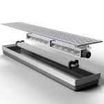 Конвектор внутрішньопідлоговий Teplowatt 3500х200 Turbo сірий дренаж