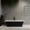 Ванна окремостояча матова Amidicon Tytul 185х85 чорна з литого каменю