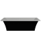 Ванна окремостояча матова Amidicon Tytul 185х85 чорна з литого каменю
