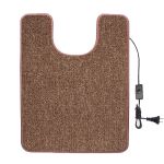 Килимок з підігрівом для туалету Теплик 55x70 см з термоізоляцією Стандарт бежевий з вимикачем