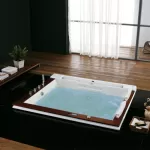 Гідромасажна ванна Golston G-U2607A вбудована, 190х158х77