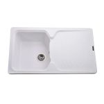 Мийка гранітна  Bretta Teca 860х500х190  білий