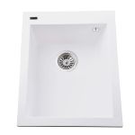 Мийка гранітна  Bretta Quadro 500х410х200 білий